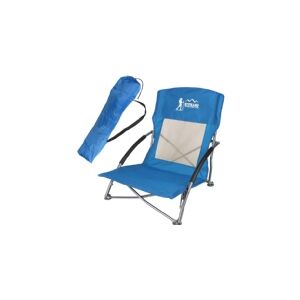 Royokamp Turist- og strandstol med armlæn 55x58x64 sammenklappelig blå