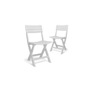 Progarden Garden Chair Birki White 44X41x78cm