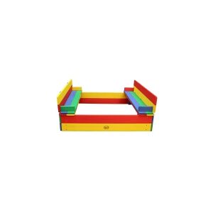 AXI Ella Sandbox Rainbow, 950 mm, Rektandel, 1000 mm, Træ, Blå, Grøn, Rød, Gul, Sandkasse