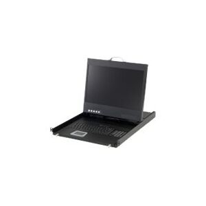 Level One LevelOne KVM-8901 - KVM-konsol - PS/2, USB - 19 - rackversion - 1440 x 900 - 250 cd/m² - 500:1 - VGA