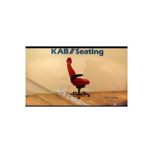 Kontorstol KAB Seating Executive, ACS White-Line Sort tekstil fighter