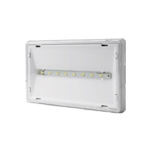 AWEX Emergency lighting fitting EXIT LED 1W 130lm 1h dual-purpose AT white + PU31 ETE/1W/BSA/AT/WH - ETE/1W/BSA/AT/WH