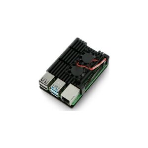 JustPi-hus med to blæsere Raspberry Pi 4B (LT-4B02)