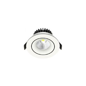 Nordtronic Downlight Velia Tilt DTW 12,7W 1800-3000K, 230V rund, hvid