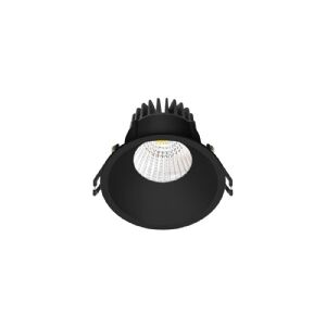 Nordtronic Downlight Velia LED 10,9W 2700K, 650 lm, 230V rund, mat sort