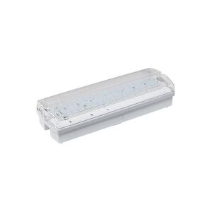 CSDK-SL SELFY Panik/Flugtvejsarmatur 7W LED, Selvtest hvid/gennemsigtig skærm. 7W 300lm AC/150lm DC 4000K IP65/IK08 3T AT + 3 piktogram