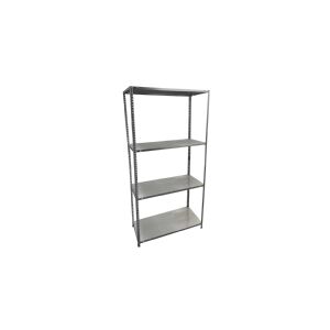 Home it Work HOME It® stålreol med 4 hylder 147×75×30 cm galvaniseret