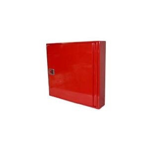 FALCK TEKNIK Falck slangeskab 795x795x150mm - Rød Ral 3000. 30m 1'' slange. 3SW m/vinde på svingarm