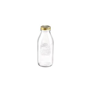 Multi Saftflaske Quattro Stagioni 1 ltr. Ø9.4x22.6 cm med Låg - (12 stk./karton)