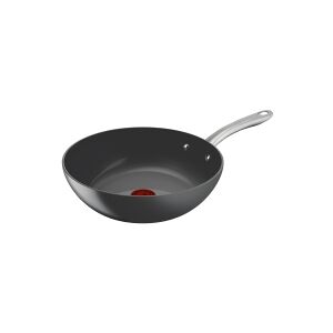 Tefal (RE)NEW+ wok, 28 cm, keramisk belægning, grå