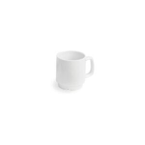 Multi Krus med hank og løberiller Herkules 26 cl Ø7.4x8.5 cm Porcelæn Hvid,4 pk x 6 stk/krt