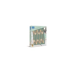 Amefa Austin 1410 - 6 Cake Forks in trend box- gold