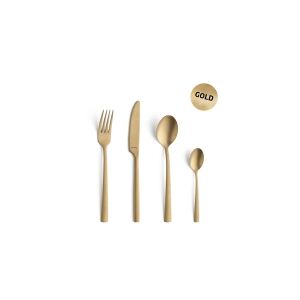 Amefa Manille 9035 - 16-pc set in vintage box - gold- stonewash