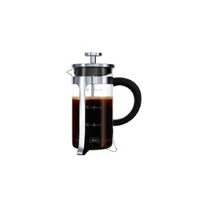 Melitta French Press Premium, Stempelkande, Sort, Rustfrit stål, Transparent, 8 kopper, Glas, Rustfrit stål