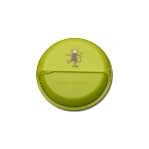 Carl Oscar Carl Oscar BIG SnackDISC ™ 5 chamber rotating Lime - Monkey snack container