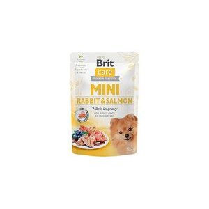 Brit Care Mini with Rabbit+Salmon fillets in gravy 85 g - (24 pk/ps)