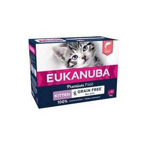 Eukanuba Euk Cat Kitten Salmon Pate 12x85g