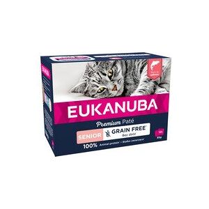 Eukanuba Euk Cat Senior Salmon Pate 12x85g