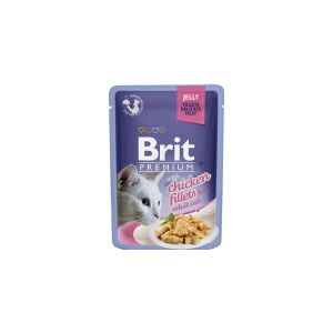 Brit Premium Cat Delicate Fillets in Jelly with Chicken 85 g - (24 pk/ps)