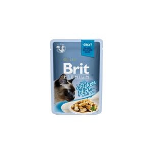 Brit Premium Cat Delicate Fillets in Gravy with Chicken 85 g - (24 pk/ps)