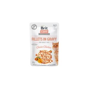 Brit Care Cat Fillets in Gravy Choice Chicken 85g - (24 pk/ps)