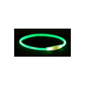 Trixie Flash light ring USB, L–XL: 65 cm/ø 8 mm, grøn