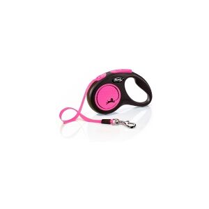 Flexi New Neon S 5 m Fleksibel hundesnor