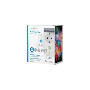 Nedis WIFIPO120FWT - Smart stik - trådløs - Wi-Fi - 2.4 - 2.4835 GHz - hvid