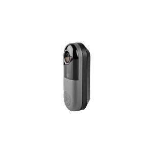 Nedis Wi-Fi Smart Video Doorbell - Dørringeklokke - trådløs - Wi-Fi - 2.4 - 2.484 GHz - grå