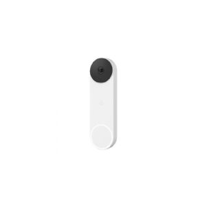 Google Nest - Dørringeklokke - med kamera - trådløs - 802.11b/g/n, Bluetooth LE - 2.4 Ghz - sne