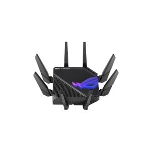 ASUS ROG Rapture GT-AXE16000 - Trådløs router - 6-ports switch - 10 GigE, 2.5 GigE - WAN-porte: 3 - Wi-Fi 6E - Multi-Band