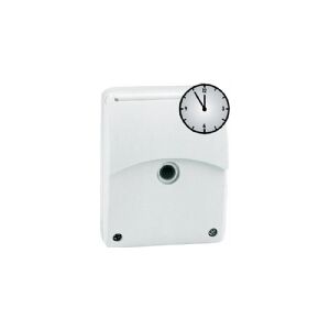 ESYLUX Skumringsrelæ CDS-A/T, IP54 med indbygget tænd- og slukur 2-300 lux, 10A 230V AC, 50Hz 114x80x51 mm, hvid RAL9010