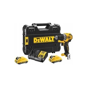 DeWALT DCD706D2-QW - Hammerbor/skruemaskine - ledningfri - 2-hastigheders - nøgleløs borepatron 10 mm - 57 N·m - 2 batterier - 12 V