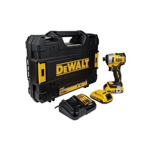 DeWALT DCF809D2T-QW - Støddriver - ledningfri - 300 W - 1/4 unbrakosokkel - 190 N·m - 2 batterier - 18 V