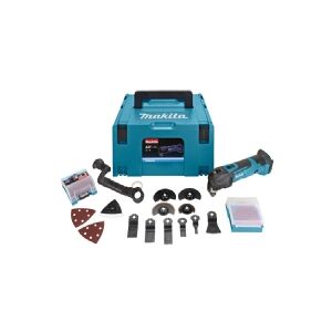 Makita DTM51ZJX3, Skære, Grinding, Save, Skrabning, Sort, Blå, 20000 OPM, 6000 OPM, 1,6°, Uden Batteri og lader - Uden batteri og oplader