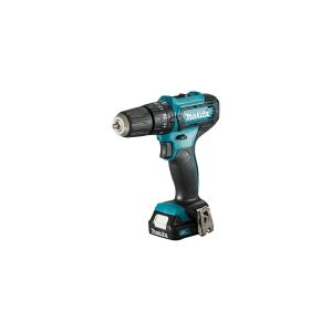 Makita - Støddriver - ledningfri - 2-hastigheders - nøgleløs borepatron 10 mm - 30 N·m - 2 batterier - 12 V