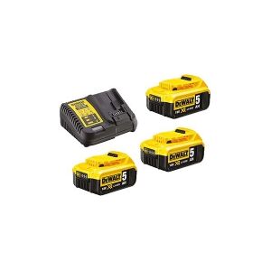 DeWALT DCB115P3 - Batterioplader - Li-Ion - 5 Ah - 1 x batterier lader op - 4 A - for DeWALT DCB127, DCB181, DCB182, DCB183, DCB184