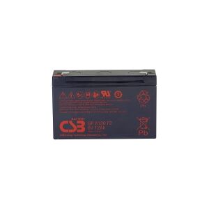 CSB Battery GP 6120 Standby USV Blybatteri 6 V 12 Ah Blyfleece (B x H x T) 151 x 101 x 50 mm Fladstik 4,8 mm, Fladstik 6,35 mm Vedligeholdelsesfri, Lav