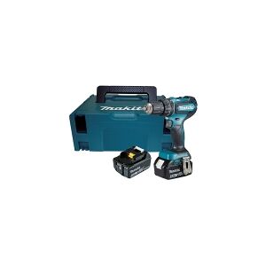 Makita DDF484RTJ - Bor/driver - ledningfri - 2-hastigheders - nøgleløs borepatron 13 mm - 54 N·m - 2 batterier - 18 V