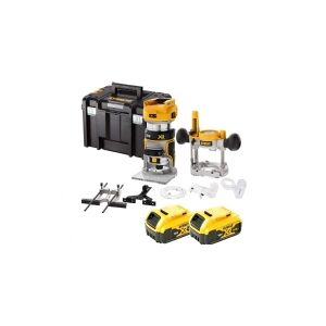 DEWALT. MILLING MACHINE 18V XR DCW604P2 8mm 2 BASES 2x5.0Ah TSTAK