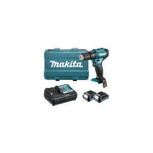 Makita HP333DWAE Batteridrevet slagboremaskine 12V MAX, 2x 2.0 Ah Li-ion 30/14 Nm, 1.1kg, 10mm