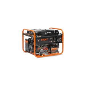 Daewoo GDA 6500E motor-generator 5000 W 30 L Benzin Orange, Sort