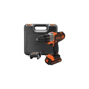 Black & Decker MT218K-QW, Borring, Sort, Orange, 8500 OPM, 800 OPM, Batteri, Lithium-Ion (Li-Ion)