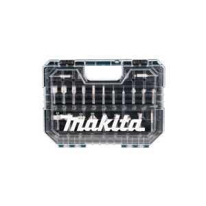 Makita - Router-bitsæt - for træ - V-Groove, Dovetail, Beading, refusion - 22 stykker - cylindrisk - for Makita RT001GM205
