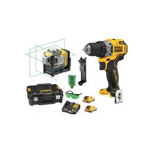 Dewalt Maskiner DEWALT COMBO SET 12V DCE089G + DCD701 DCK212D2T