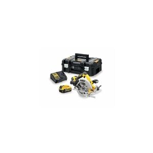 DeWALT DCS570P2-QW, Metal, Plast, Træ, Sølv, Gul, Aluminium, 18,4 cm, 5500 rpm, 1,6 cm