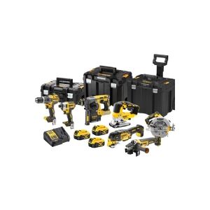 Cordless tool set Combo DCD796+DCF887+DCS355+DCS334+DCH273+DCG405+DCS570, 18V XR, DeWalt [DCK755P3T-QW] 3x5.0Ah, Li-Ion, TStak + sleeveless