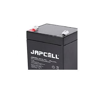 Lakuda ApS Japcell AGM-batteri 12V - JC12-4.5, 4,5Ah 4,8mm poler blysyrebatteri