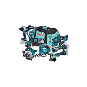 MAKITA.ZES.COMBO 18V (DDF486+DGA504+DHS660+DJV182+DKP181+DTD153+DTM52) 2x5,0Ah TORBA DLX7019TX1