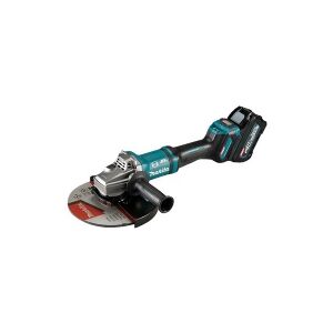 Makita XGT GA038GT201 - Vinkelkværn - ledningfri - 230 mm - 2 batterier, inkluderet oplader - 40 V